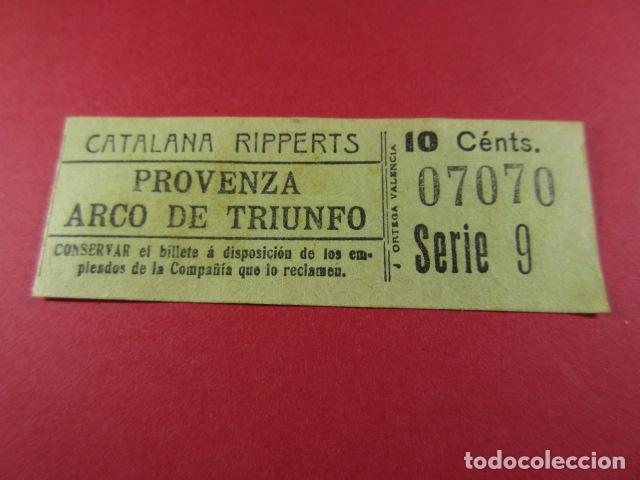 Sammeln von Fahrkarten: ref: ALB-13 (1) - BILLETE CAPICUA 07070 - CATALANA RIPPERTS (VER TRAYECTOS EN FOTOS)