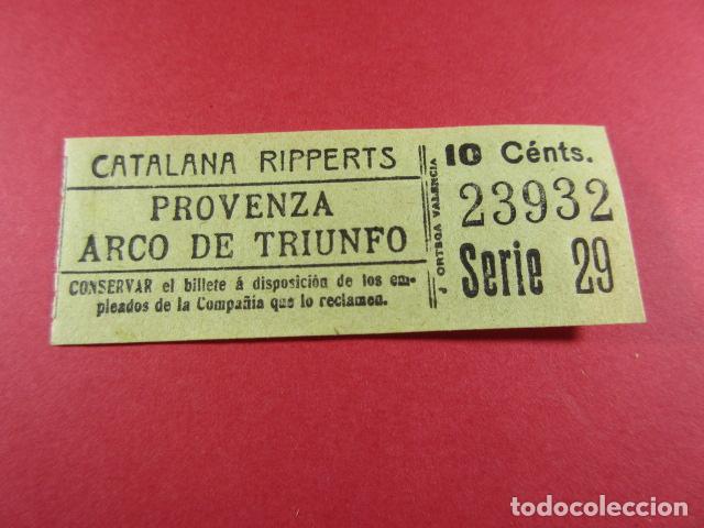 Sammeln von Fahrkarten: ref: ALB-13 (1) - BILLETE CAPICUA 23932 - CATALANA RIPPERTS (VER TRAYECTOS EN FOTOS)