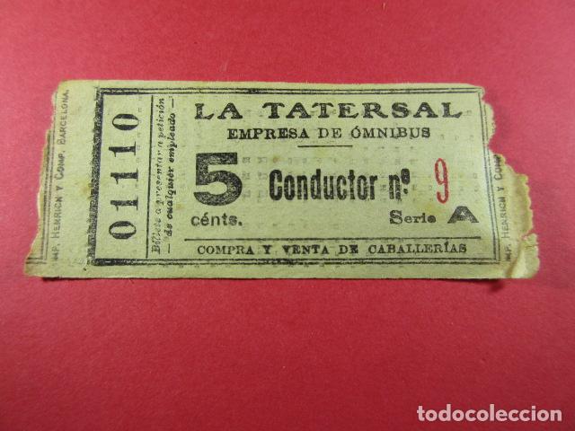 Sammeln von Fahrkarten: ref: ALB-13 (1) - BILLETE CAPICUA 01110 - LA TARTESAL EMPRESA DE OMNIBUS - BLANCO