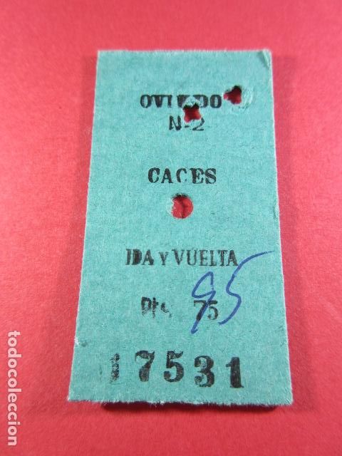 Sammeln von Fahrkarten: ref: ALB-13 (1) - BILLETE EDMONSON - FERROCARRIL OVIEDO N2 CACES