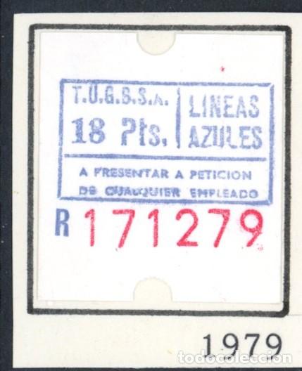 Coleccionismo Billetes de transporte: BILLETE DE TUGBSA / BILBAO / 1979 / LG9.17