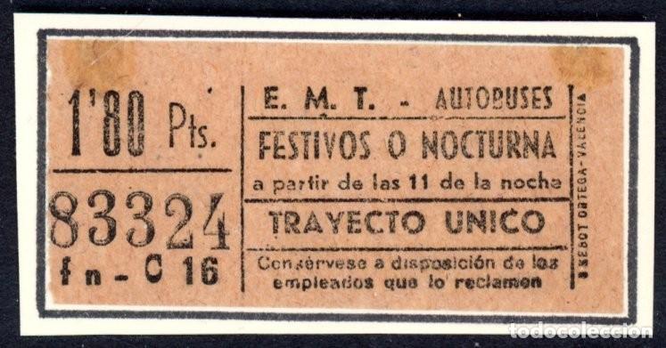 Coleccionismo Billetes de transporte: BILLETE DE EMT- AUTOBUSES DE MADRID / LG9.40