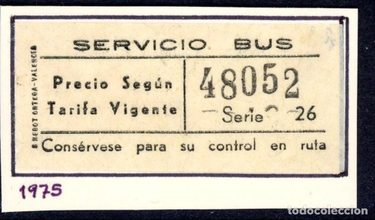 Coleccionismo Billetes de transporte: BILLETE DE SERVICIO BUS / MADRID / 1975 / LG9.42