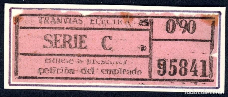 Coleccionismo Billetes de transporte: BILLETE DE TRANVIAS ELECTRICOS DE PALMA DE MALLORCA / LG9.46