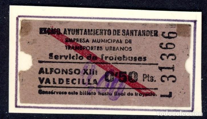 Collectionnisme Billets de transport: BILLETE DE TROLEBUS DE SANTANDER / LG9.59