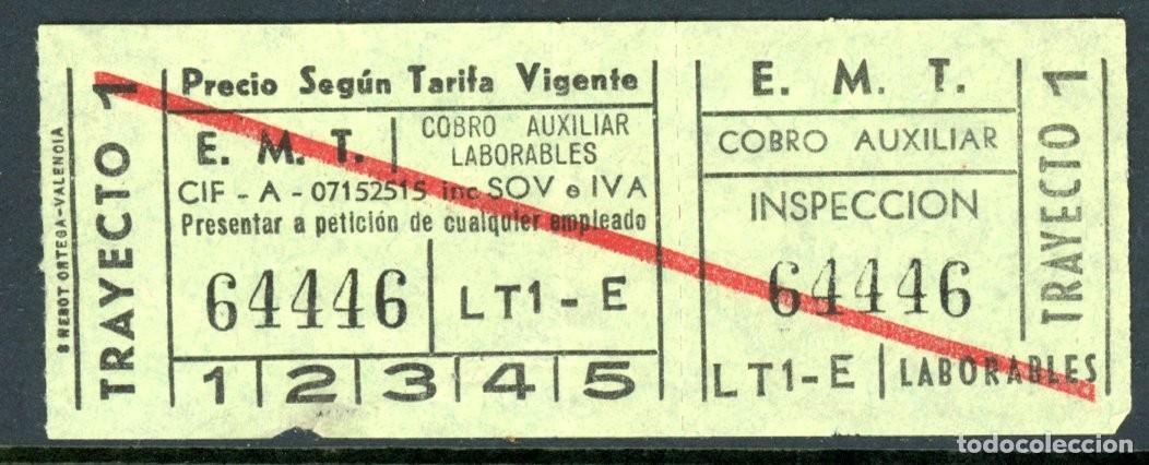 Colecionismos Bilhetes de Transporte: BILLETE DE E.M.T. / PALMA DE MALLORCA /C B