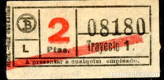 Colecionismos Bilhetes de Transporte: (F22/8) BILLETE DE 20 cts.(mini) DE TRANVIAS DE BARCELONA / ALB2.35