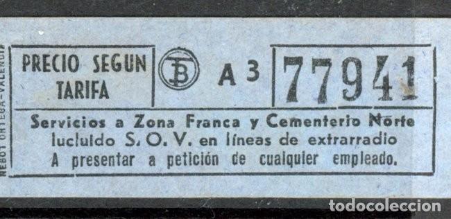 Colecionismos Bilhetes de Transporte: (F22/4) BILLETE DE TRANVIAS DE BARCELONA / ZONA FRANCA, CEMENTERIO NORTE / ALB2.35