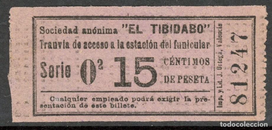 Colecionismos Bilhetes de Transporte: (F14/3) BILLETE DEL TIBIDABO DE BARCELONA / ALB2.28