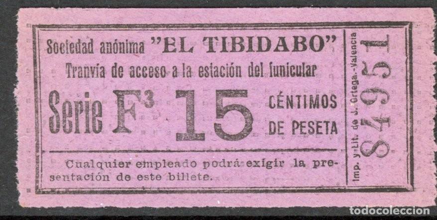 Colecionismos Bilhetes de Transporte: (F14/3) BILLETE DEL TIBIDABO DE BARCELONA / ALB2.28