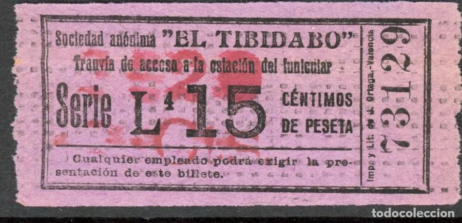 Colecionismos Bilhetes de Transporte: (F14/3) BILLETE DEL TIBIDABO DE BARCELONA con sobrecarga / ALB2.28