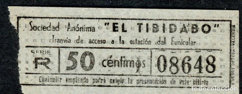 Colecionismos Bilhetes de Transporte: (F14/3) BILLETE DEL TIBIDABO DE BARCELONA / ALB2.28