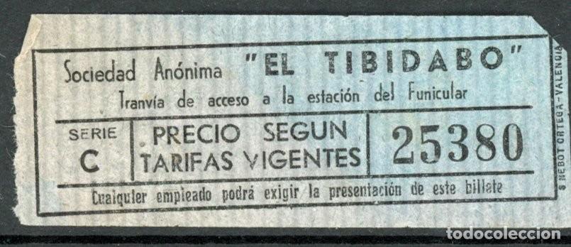 Colecionismos Bilhetes de Transporte: (F14/3) BILLETE DEL TIBIDABO DE BARCELONA / ALB2.28