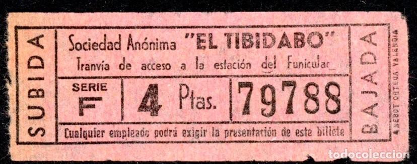 Colecionismos Bilhetes de Transporte: (F14/3) BILLETE DEL TIBIDABO DE BARCELONA / ALB2.28