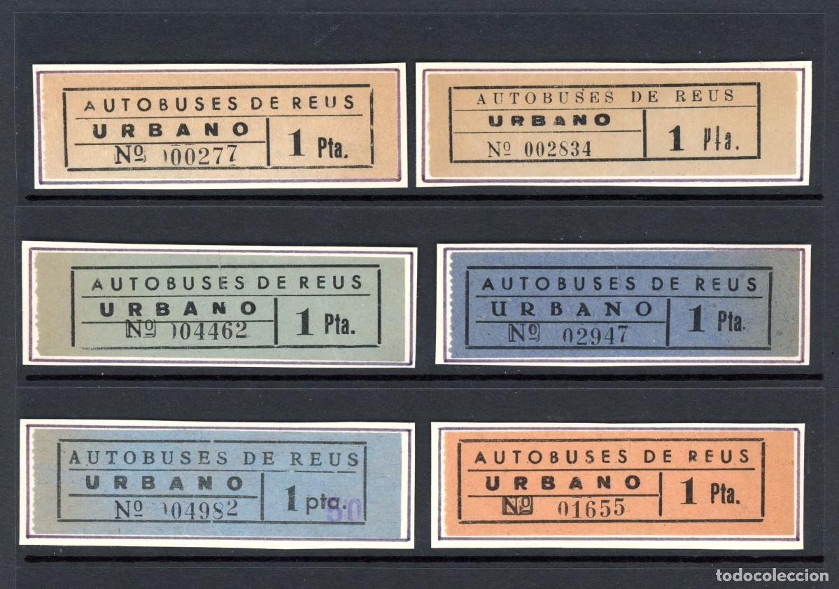 Sammeln von Fahrkarten: 6 Billetes de AUTOBUSES DE REUS / LG6.47
