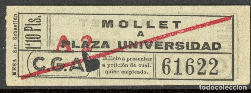 Sammeln von Fahrkarten: (F12/6) BILLETE DE C. G. A. / BARCELONA / L3G18