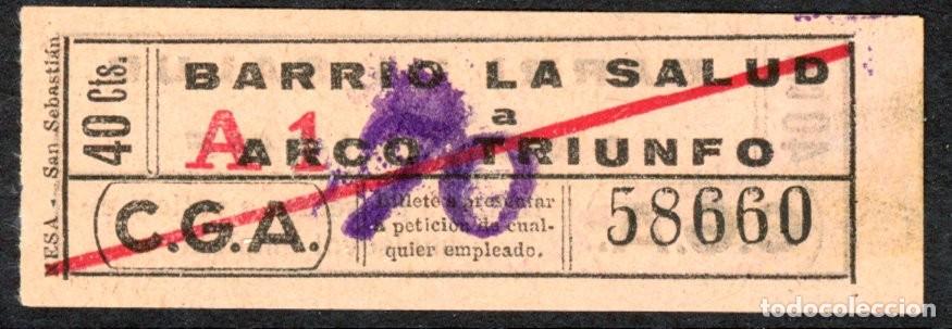 Sammeln von Fahrkarten: (F12/6) BILLETE DE C. G. A. / BARCELONA / L3G18