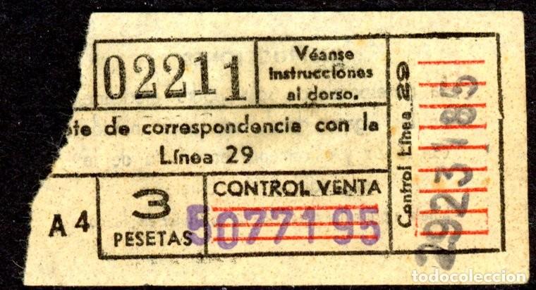 Sammeln von Fahrkarten: (F23/8) BILLETE DE CORRESPONDENCIA DE TRANVIAS DE BARCELONA / L3G4