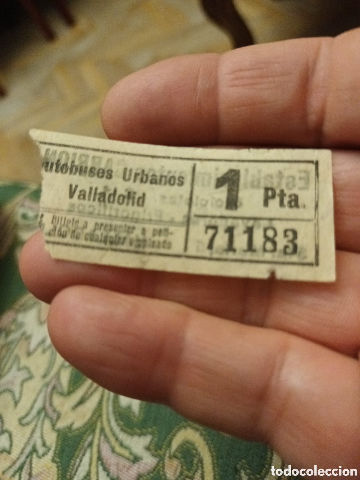 Collectionnisme Billets de transport: AUTOBUS URBANO DE VALLADOLID. EMPRESA CARRION. A&Ntilde;OS 70. VER FOTOS