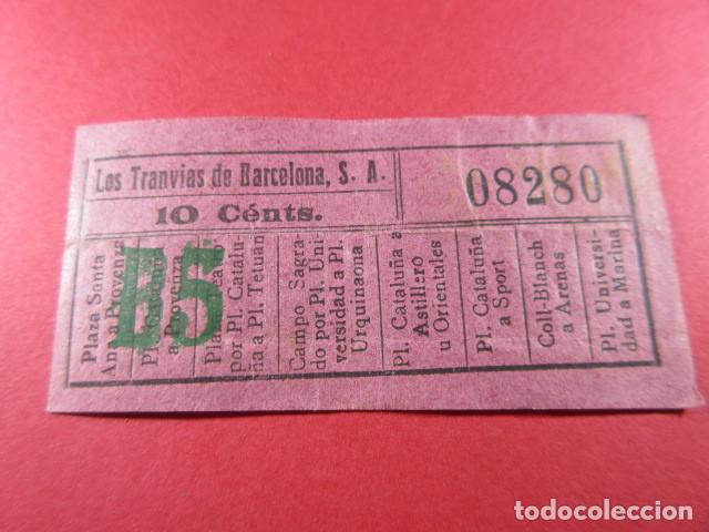 Coleccionismo Billetes de transporte: Ref: LTDB_01 - LOS TRANVIAS DE BARCELONA - SIN IMPRESOR - VER TRAYECTOS - CAPICUA 08280