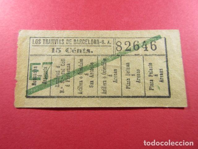Coleccionismo Billetes de transporte: Ref: LTDB_01 - LOS TRANVIAS DE BARCELONA - SIN IMPRESOR - VER TRAYECTOS -