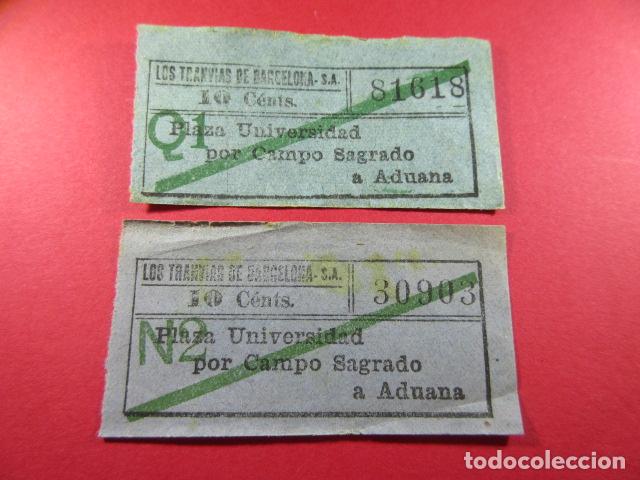 Coleccionismo Billetes de transporte: Ref: LTDB_01 - LOS TRANVIAS DE BARCELONA - SIN IMPRESOR - OJO DOS TONOS COLOR - CAPICUA 30903 81618