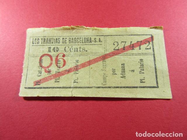 Coleccionismo Billetes de transporte: Ref: LTDB_01 - LOS TRANVIAS DE BARCELONA - SIN IMPRESOR - VER TRAYECTOS - CAPICUA 27472