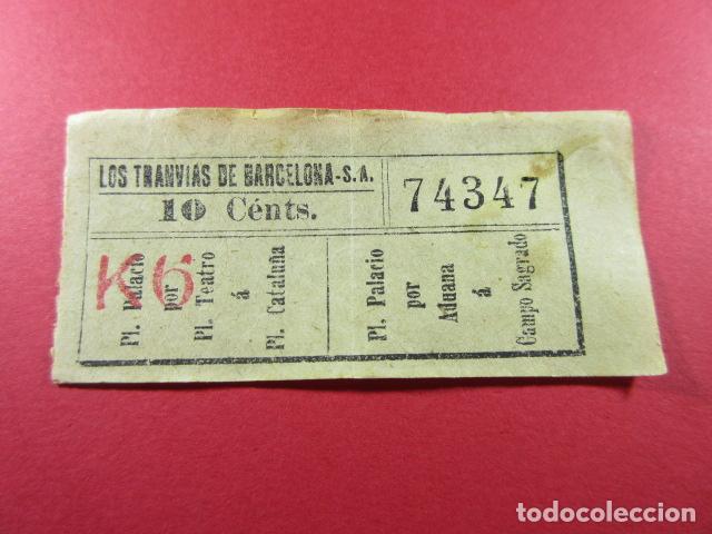 Coleccionismo Billetes de transporte: Ref: LTDB_01 - LOS TRANVIAS DE BARCELONA - SIN IMPRESOR - VER TRAYECTOS - CAPICUA 74347