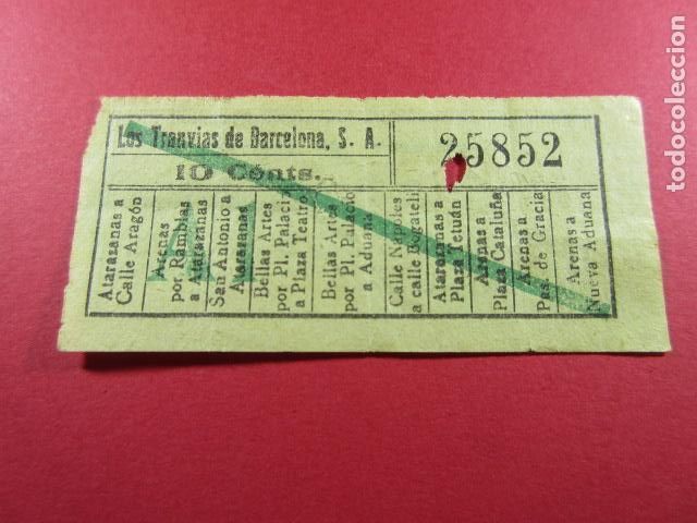 Coleccionismo Billetes de transporte: Ref: LTDB_01 - LOS TRANVIAS DE BARCELONA - SIN IMPRESOR - VER TRAYECTOS - CAPICUA 25852