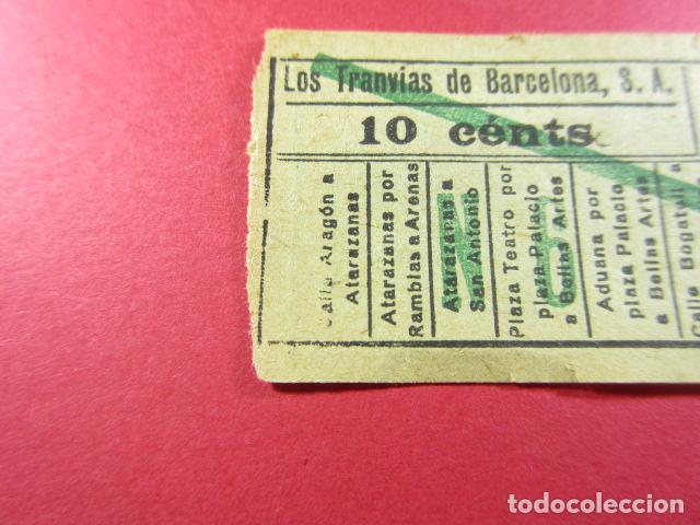 Coleccionismo Billetes de transporte: Ref: LTDB_01 - LOS TRANVIAS DE BARCELONA - IMPRESOR NESA - VER TRAYECTOS - ESPACIO ANCHO INICIO