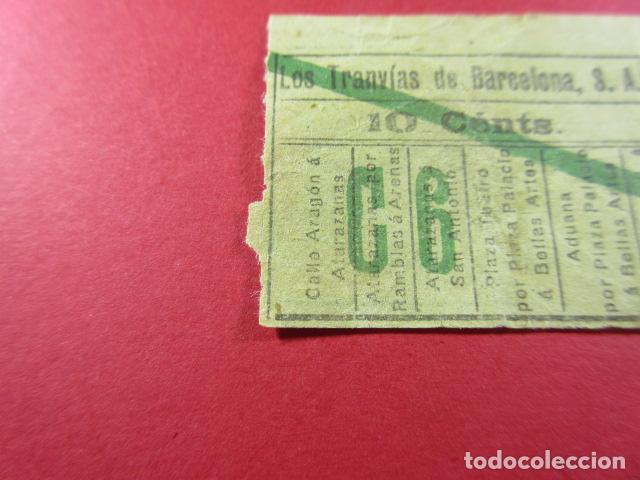 Coleccionismo Billetes de transporte: Ref: LTDB_01 - LOS TRANVIAS DE BARCELONA - IMPRESOR NESA - VER TRAYECTOS - ESPACIO ESTRECHO INICIO