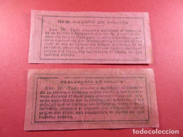 Coleccionismo Billetes de transporte: Ref: LTDB_01 - LOS TRANVIAS DE BARCELONA - IMPRESOR J. ORTEGA - 2 TRASE.DIFERE - CAPICUA 09190 11411