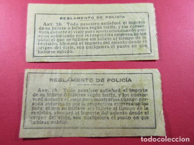 Colecionismos Bilhetes de Transporte: Ref: LTDB_01 - LOS TRANVIAS DE BARCELONA - IMPRESOR J. ORTEGA - 2 TRASE.DIFEREN- CAPICUA 26462 35253