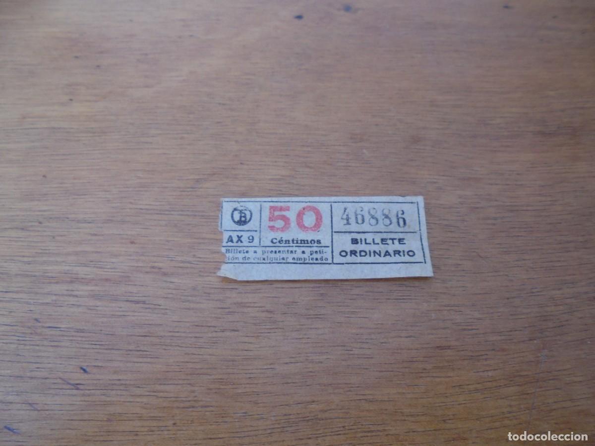 Sammeln von Fahrkarten: BILLETE DE AUTOB&Uacute;S BARCELONA. FECHA: HACIA 1948