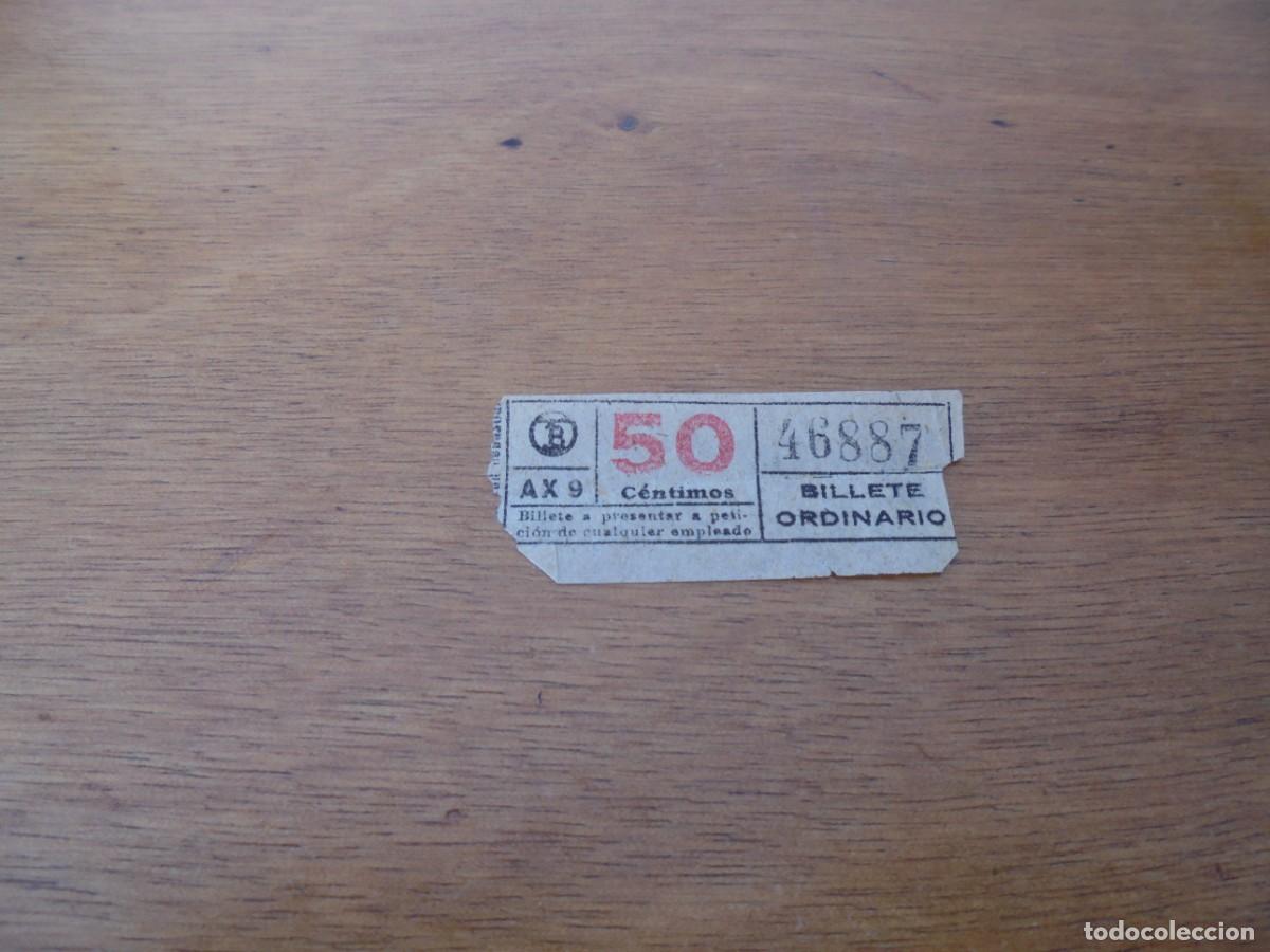 Sammeln von Fahrkarten: BILLETE DE AUTOB&Uacute;S BARCELONA. FECHA: HACIA 1948