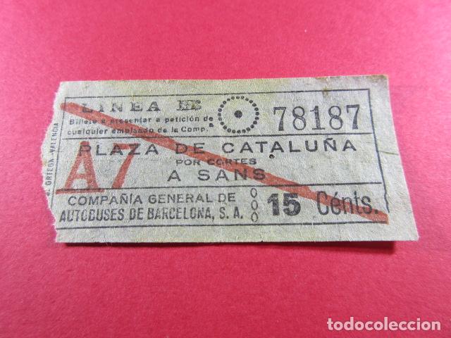 Sammeln von Fahrkarten: C.G.A. CGA COMPA&Ntilde;IA GENERAL DE AUTOBUSES - VER TRAYECTOS EN FOTO - CAPICUA 78187