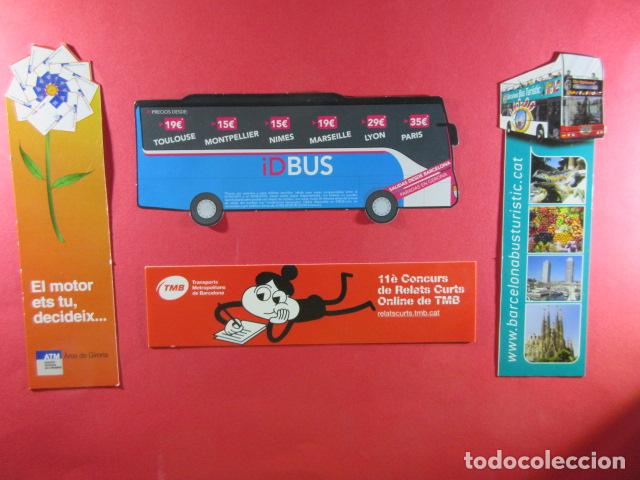 Sammeln von Fahrkarten: LOTE DE 4 PUNTO DE LIBRO MARCAPAGINA TRANSPORTE VER EN FOTOS