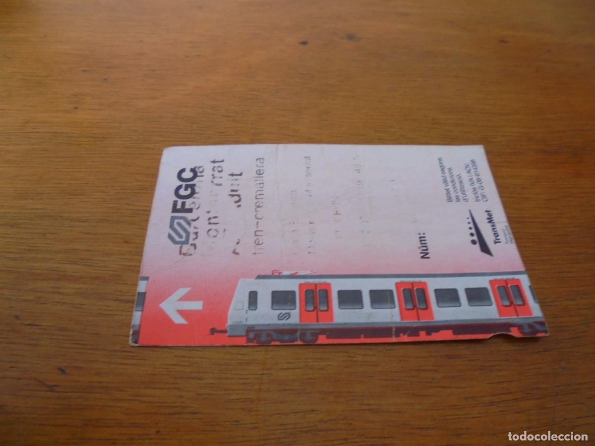 Sammeln von Fahrkarten: ANTIGUO BILLETE TREN CREMALLERA BARCELONA MONTSERRAT