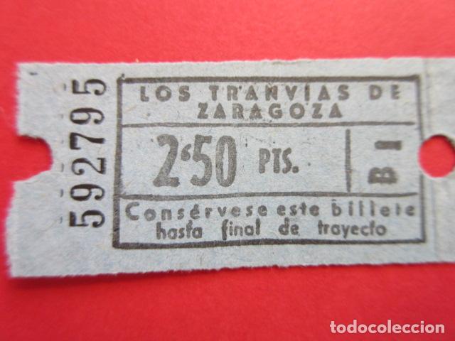 Collectables Transport Tickets: Ref: ZAR_01 - LOS TRANVIAS DE ZARAGOZA - VER TRAYECTOS 6 CIFRAS AZUL