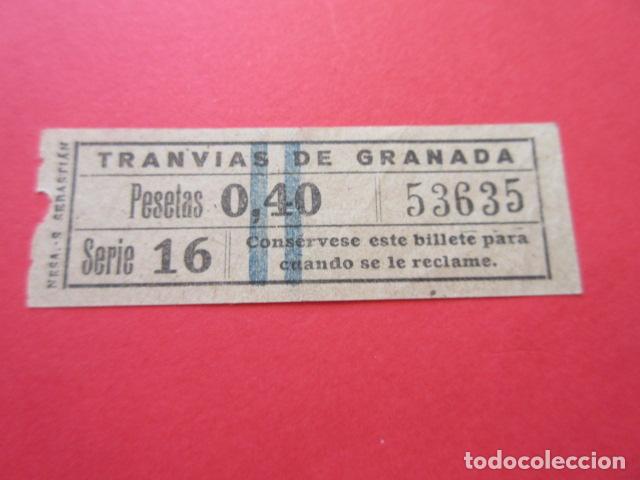 Collectionnisme Billets de transport: Ref: GRA_01 - TRANVIAS DE GRANADA - VER TRAYECTOS/PRECIO - CAPICUA 53635