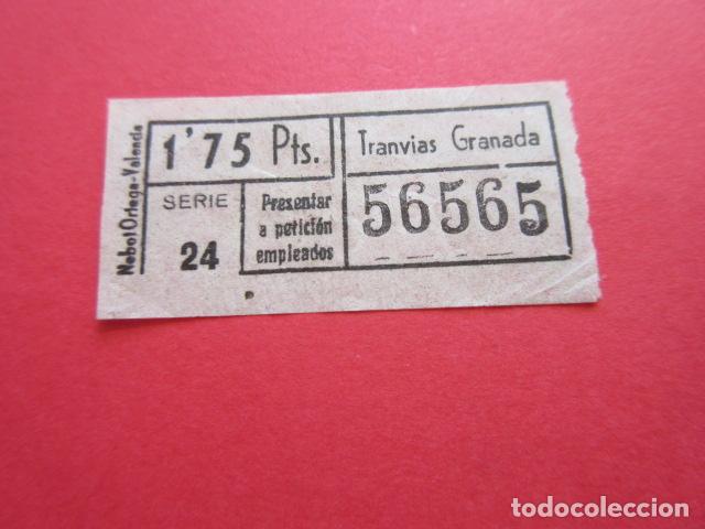 Collectionnisme Billets de transport: Ref: GRA_01 - TRANVIAS DE GRANADA - VER TRAYECTOS/PRECIO - CAPICUA 56565