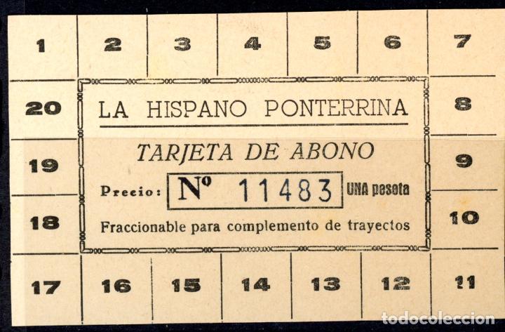 Sammeln von Fahrkarten: TARJETA DE ABONO DE LA HISPANO PONTERRINA / SANTAS CREUS TARRAGONA / S42