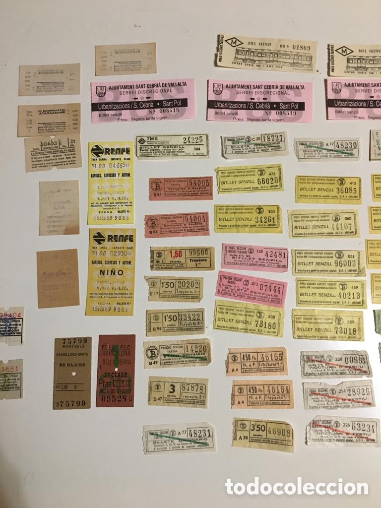 Sammeln von Fahrkarten: LOTE BILLETES DE TRANSPORTES Y OTROS