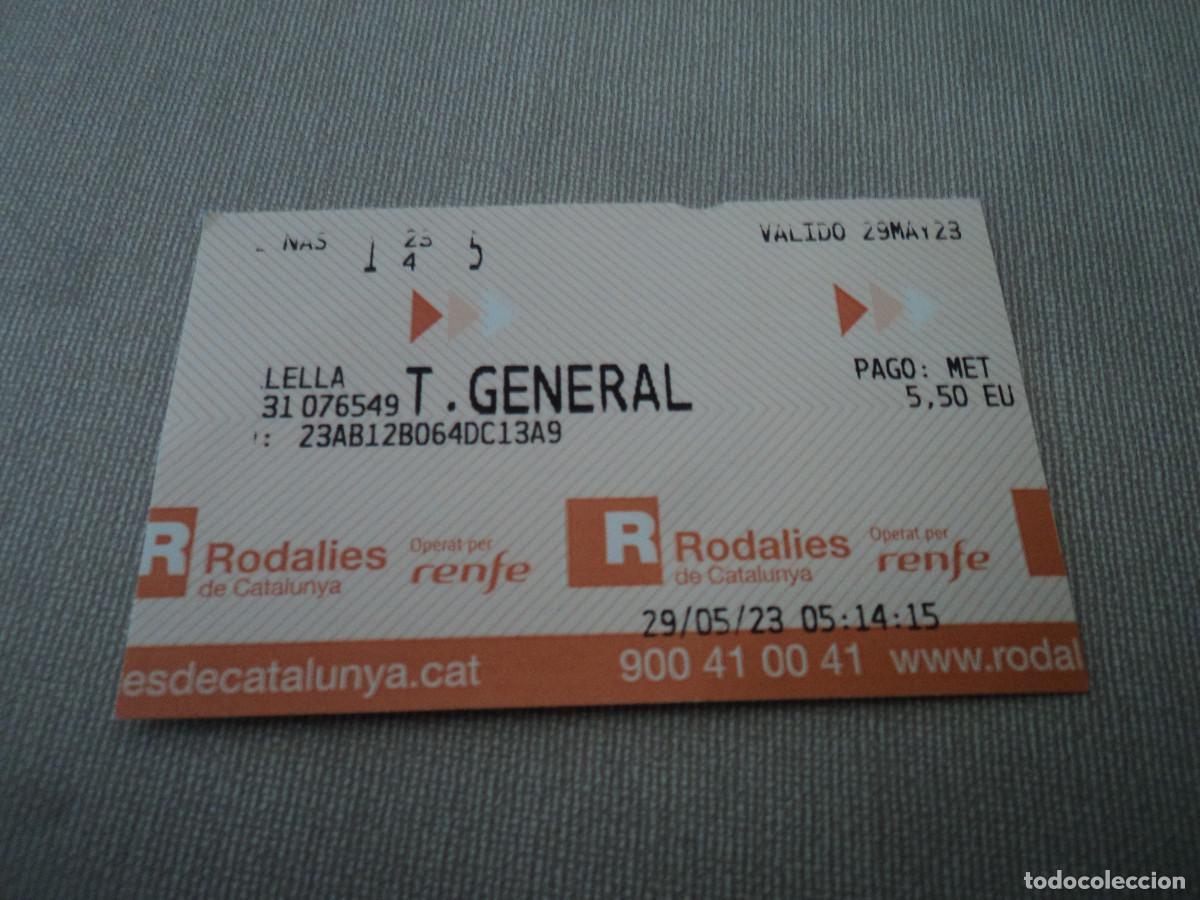 Sammeln von Fahrkarten: tarjeta de renfe, rodalies de catalunya, alella, zonas 1 a 5
