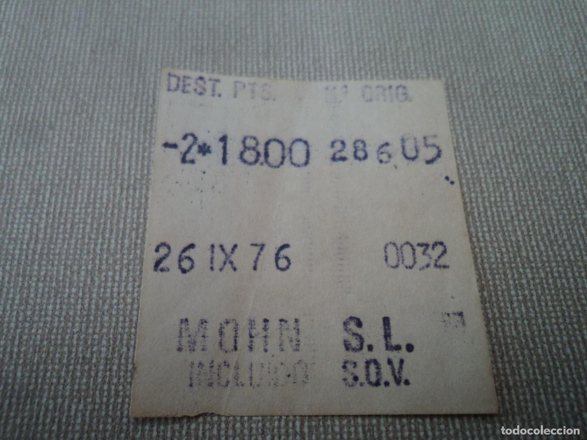 Sammeln von Fahrkarten: BILLETE DE AUTOBUSES. MOHN s.l.