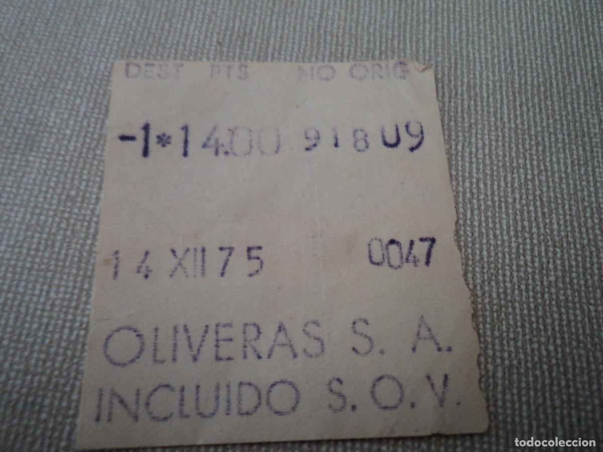 Sammeln von Fahrkarten: BILLETE DE transporte OLIVERAS S.A.