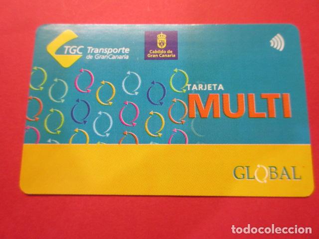 Coleccionismo Billetes de transporte: REF: TARPLAS_01 - COLECCION TARJETA ESPA&Ntilde;A - CANARIAS - CARTON TGC GRAN CANARIA GUAGUA