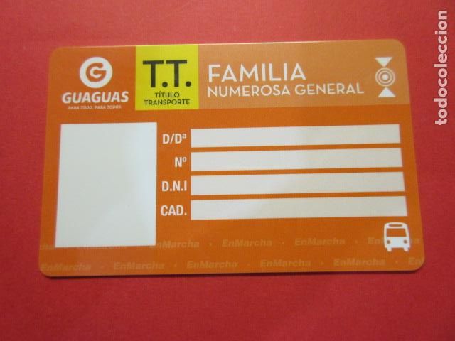 Coleccionismo Billetes de transporte: REF: TARPLAS_01 - COLECCION TARJETA ESPA&Ntilde;A - CANARIAS - PLASTICO GRAN CANARIA GUAGUA GLOBAL