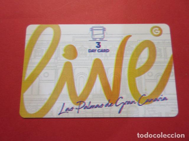 Coleccionismo Billetes de transporte: REF: TARPLAS_01 - COLECCION TARJETA ESPA&Ntilde;A - CANARIAS - CARTON GRAN CANARIA GUAGUA