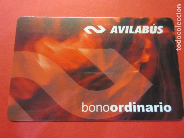 Coleccionismo Billetes de transporte: REF: TARPLAS_01 - COLECCION TARJETA ESPA&Ntilde;A - AVILA AVILABUS - PLASTICO